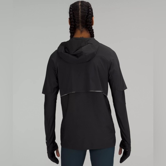 Lululemon Black Performance Jacket Senseknit Composite Running Jacket - Picture 2 of 13